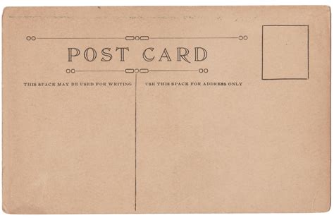 Vintage Blank Digital Postcards Backs Free Download – Call Me Victorian