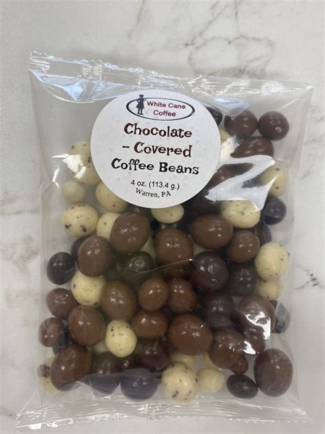 Chocolate Covered Coffee Beans - White Cane Coffee