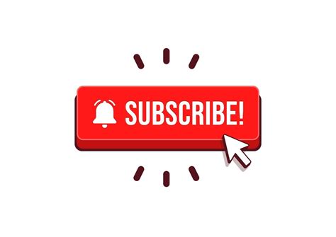 Subscribe button with arrow cursor and shadow icon vector. 2240204 ...