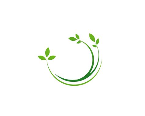 leaf green nature logo and symbol template Vector 604379 Vector Art at ...