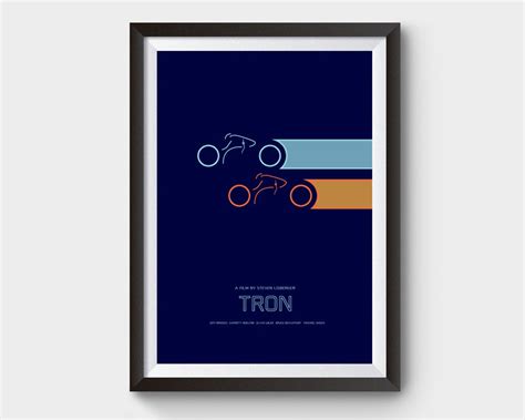 Tron A3 Movie Poster Film Poster Minimalist Movie Poster - Etsy