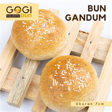 Jual Roti Bun Burger Gandum Wholemeal Bun Roti Gandum Whole Wheat Isi 6 ...