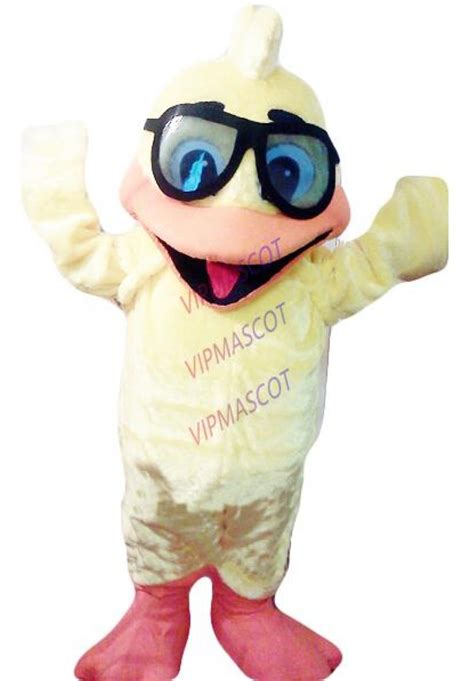 factory custom costumes lovely diving yellow duck mascot costume adult ...