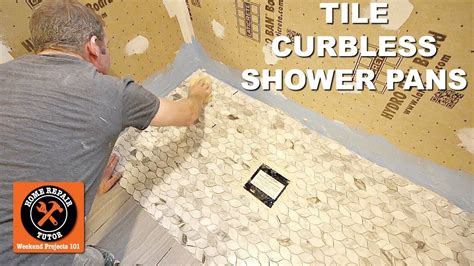 How to Tile a Curbless Shower Pan...Quick Tips -- by Home Repair Tutor ...