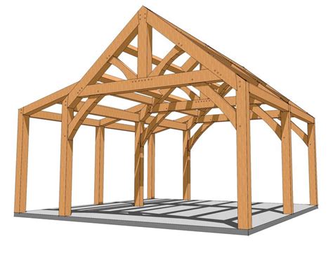 20x20 Timber Frame Plan | Timber frame plans, Timber frame homes ...