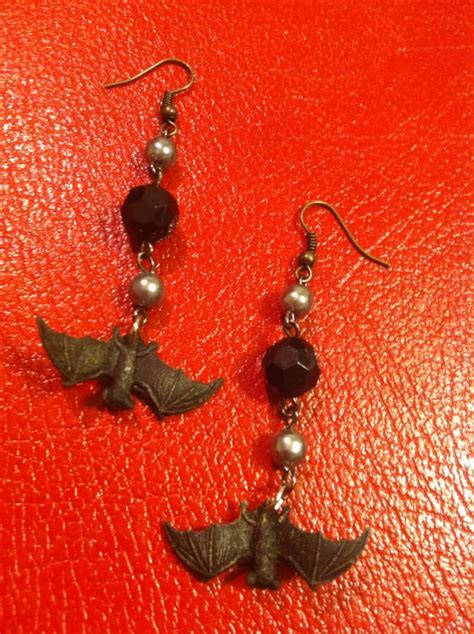 Vampire Bat Earrings | Etsy