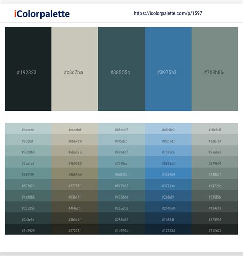 1 Latest Color Schemes with Ash And Oxford Blue Color tone combinations ...