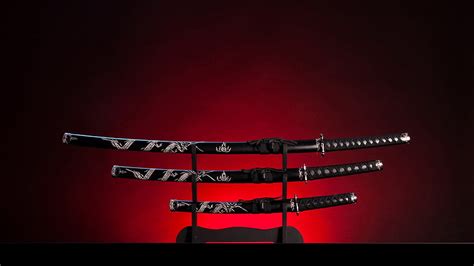 HD wallpaper: red, light, darkness, katana, japanese sword, swords ...