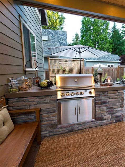 Adding a Barbecue Grill Area To Summer Yard or Patio - Amazing DIY ...