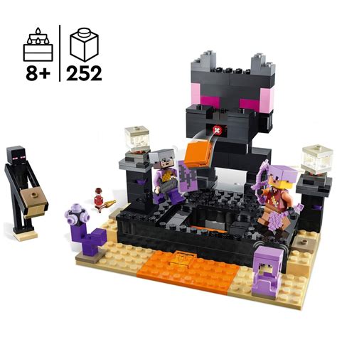 LEGO Minecraft 21242 The End Arena Ender Dragon Battle Set | Smyths Toys UK