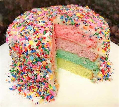 Lets Celebrate! How To Bake A Rainbow Sprinkle Cake From Scratch | A ...