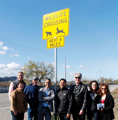 First Wildlife Crossing Signs in Coyote Valley Unveiled