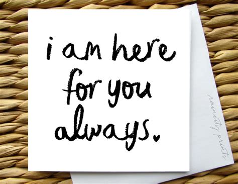 I am here for you always Empathy Card. Sympathy card. BFF | Etsy