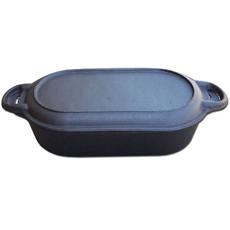 Oval Roasting Pan-Cast Iron Oval Roaster | Agri Supply 68889