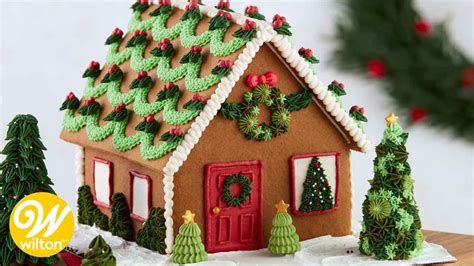 Easy Gingerbread House Decorating Techniques | Wilton - YouTube