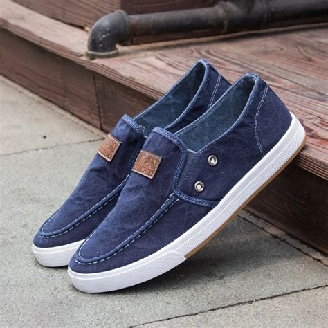 2016 new summer jeans men's leisure canvas shoes fashion men casual ...