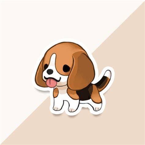 Vinyl Sticker Beagle - Etsy | Cute dog drawing, Dog drawing, Cartoon ...