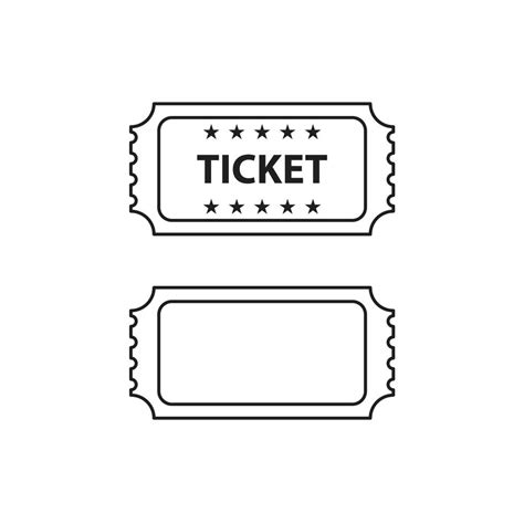 Raffle Ticket Clip Art Black And White