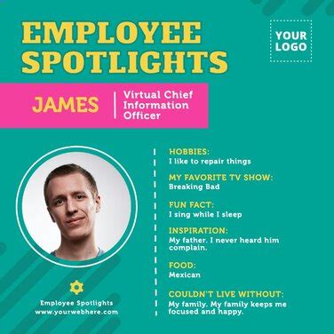 Customizable Employee Spotlight Templates