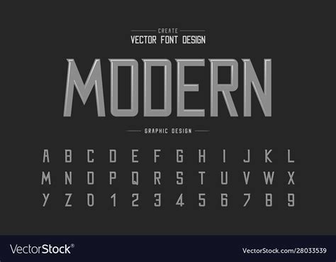 Highlights font and alphabet modern typeface Vector Image