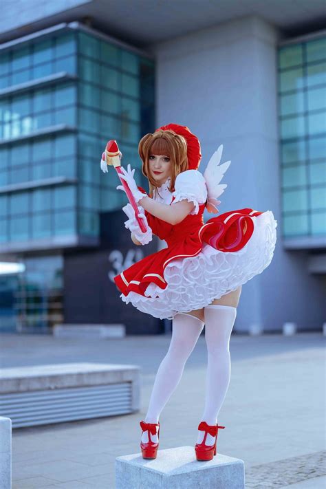 Card Captor Sakura Kinomoto Cosplay Costume MADE TO MEASURE With Huge ...