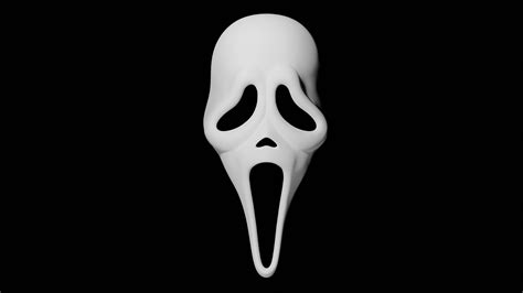 STL file Ghost face Scream Mask 👻・3D printer model to download・Cults