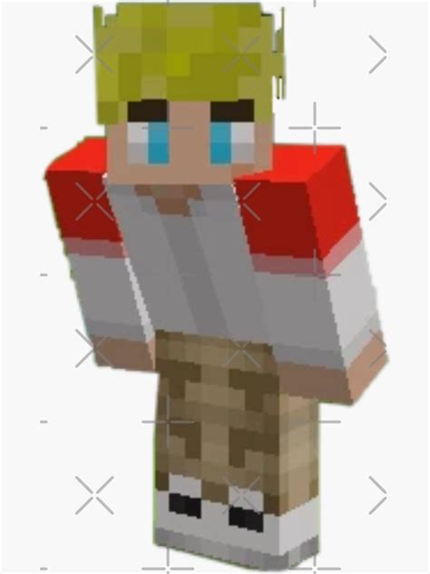 "TommyInnit Minecraft Skin" Sticker for Sale by UnluckyPanda | Redbubble