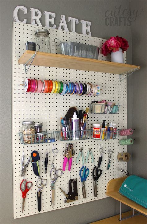 Practical Craft Room Storage Ideas - Cutesy Crafts