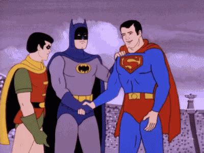 Superhero Handshake GIF - Superhero Handshake Superman - Discover ...