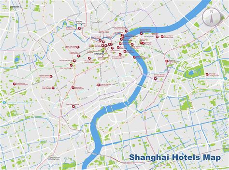 Shanghai Map, Map of Shanghai's Tourist Attractions and Subway