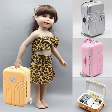 2019 Fashion Doll Suitcase Fit For 43cm American Girl Doll 18 Inch ...