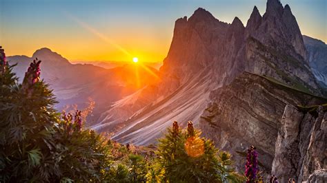 3840x2160 Sunrise At The Dolomites Italy 4K ,HD 4k Wallpapers,Images ...