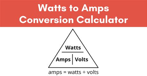 Watts to Amps Conversion Calculator - Inch Calculator