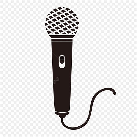 Cartoon Microphone Clipart Transparent Background, Vector Cartoon ...