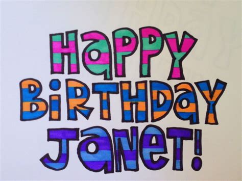 Happy Birthday Janet! | Birthday images, Happy birthday, Happy