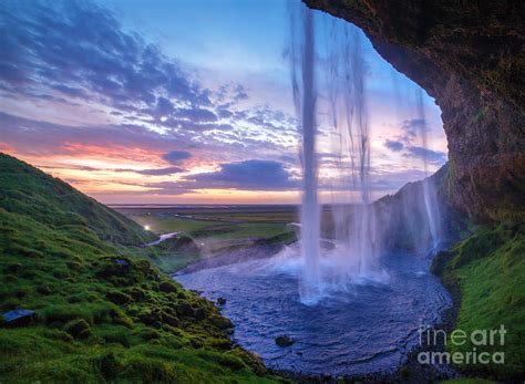 Seljalandfoss Waterfall At Sunset Photograph by Max Topchii - Fine Art ...