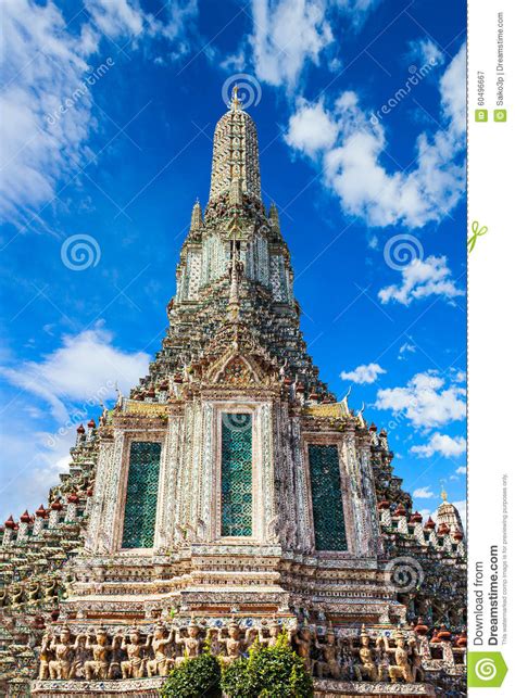 Wat Arun Temple stock image. Image of religious, beautiful - 60496667