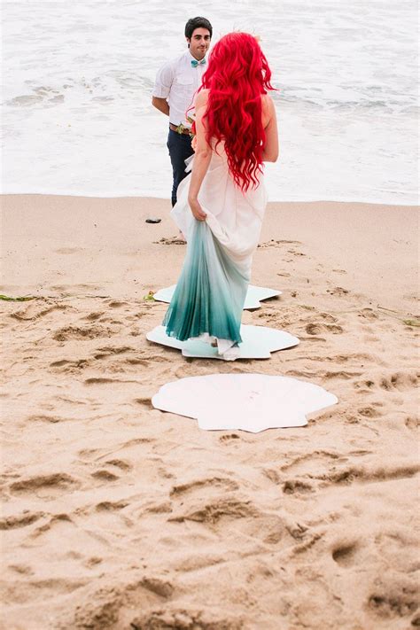 Couple Brings "A Little Mermaid" Themed Wedding To Life