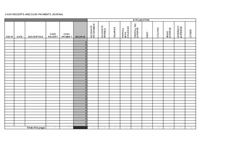 Cash Receipts Journal Template Excel - PDFSimpli