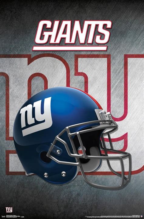 New York Giants Helmet 22'' x 34'' Logo Poster - Walmart.com