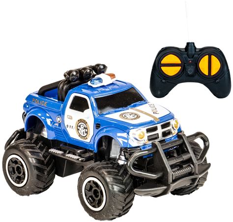 Small Remote Control Monster Police Truck Radio Control Police Car Toys ...