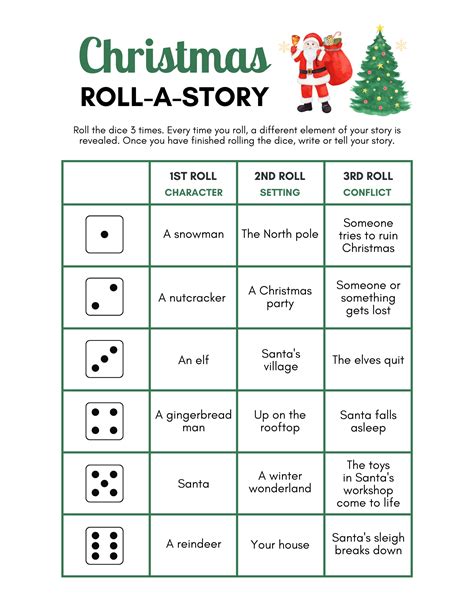 Free Christmas Dice Game Printable Fun for Kids (And Adults ...