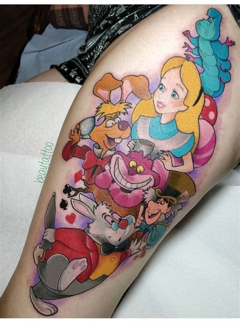 Alice in Wonderland Tattoo | Wonderland tattoo, Disney tattoos, Alice ...