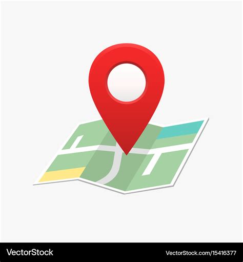 Pin location map marker direction Royalty Free Vector Image