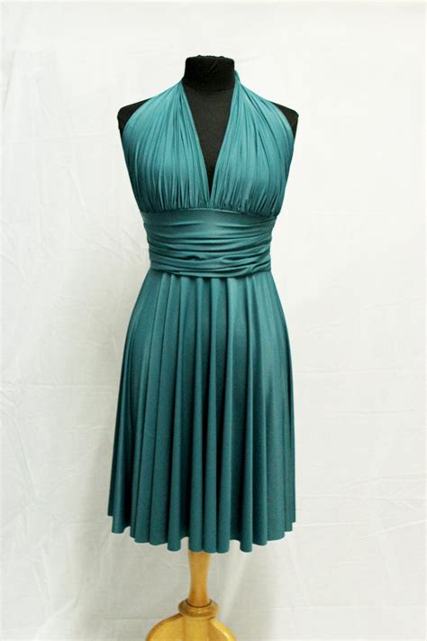 Convertible Dress Emerald Green Jade Green Dress by TADSON