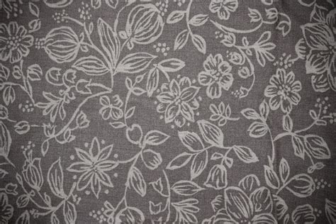 Gray Fabric with Floral Pattern Texture Picture | Free Photograph ...