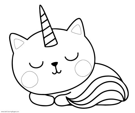 unicorn cat coloring pages coloring pages for kids and adults - unicorn ...