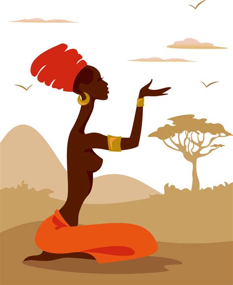 Silhouette Woman African American Illustration - vector minority women ...