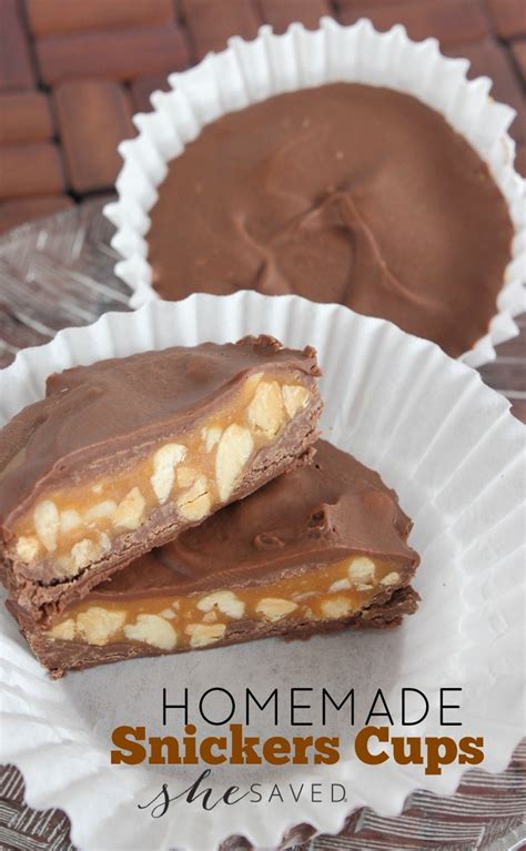 Homemade Snickers Snack Cups Recipe - SheSaved®