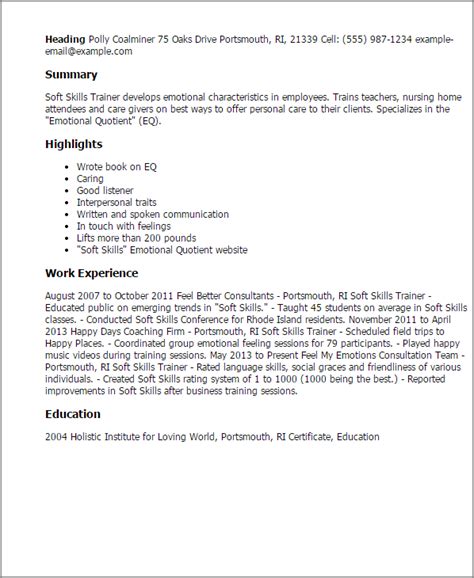 Soft Skills Resume